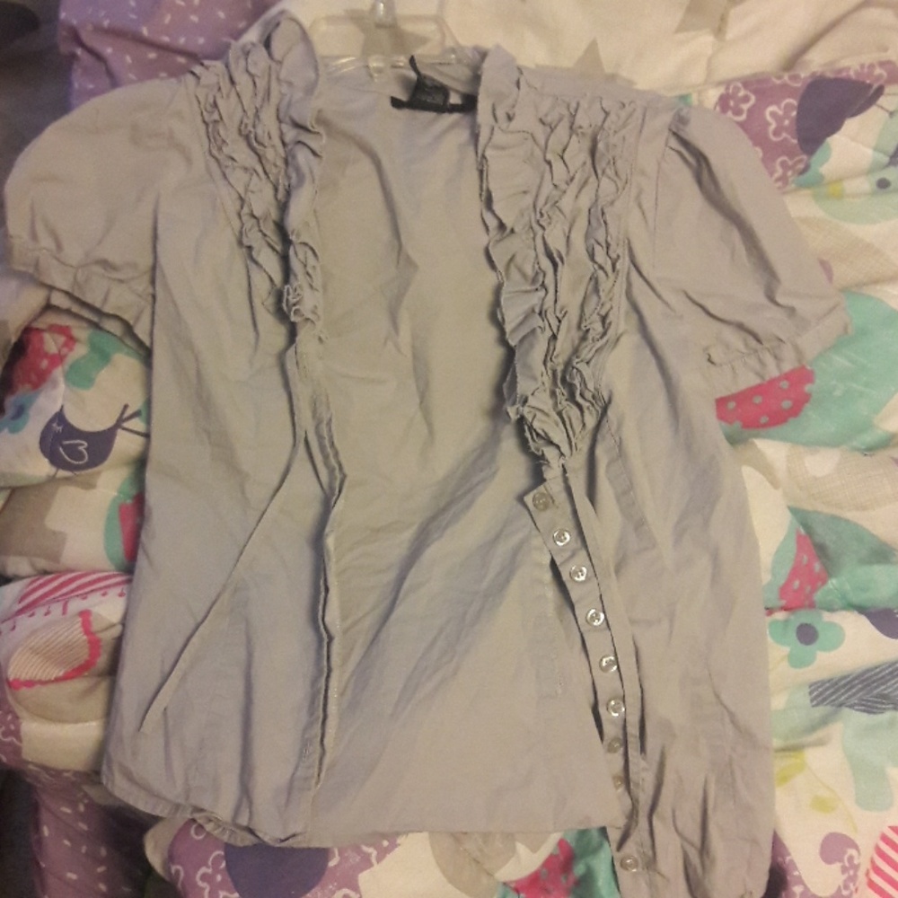 A Rampage v-neck dress shirt